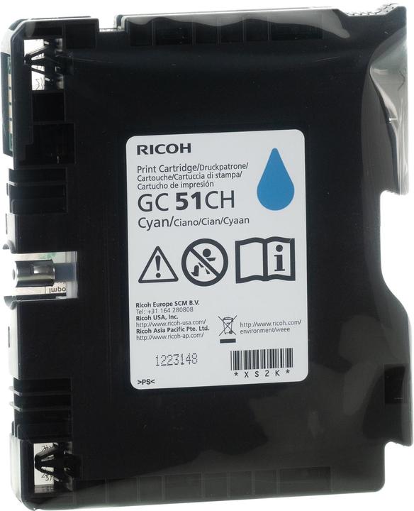 Image du produit RICOH 405863/GC-51CH Cartouche d'encre cyan 2 500 pages Cyan SG 3210 (C)