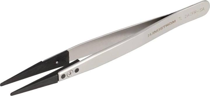 Actual product image Lindstrom Lindström TL 2ACFR-SA ESD tweezers 2ACF flat-round 130 mm