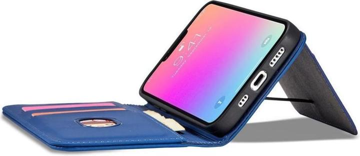 Image du produit Hurtel Étui à cartes magnétique pour iPhone 13 Pro couverture de l'étui à cartes bleu (Apple iPhone 13 Pro)