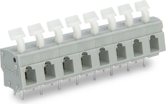 Actual product image Wago 257-553 Terminal block for printed circuit boards 0.08-2.5 qmm grey