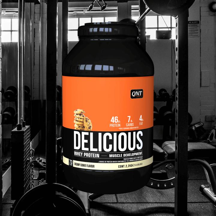 Actual product image QNT Delicious Whey Protein (Creamy Cookie, 1 pcs., 2498 g)