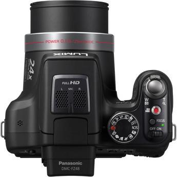 Produktbild Panasonic Lumix FZ48, 12MP, 24xZoom, HD-Movies, Schwarz (1/2,3'')
