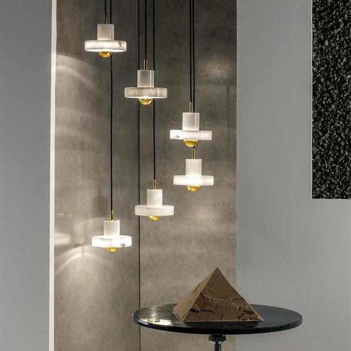 Image du produit Tom Dixon Stone Lampe à suspendre White/Gold (360 lm)