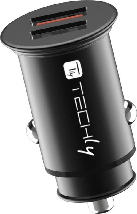 Immagine prodotto Techly Mini caricatore da auto 2 porte USB-A