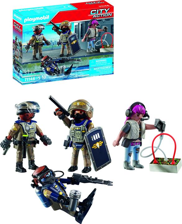 Image du produit Playmobil Ensemble de figurines SWAT (71146, Playmobil City Action)