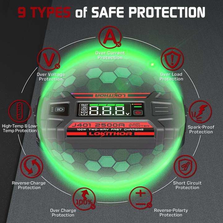 Actual product image Lokithor J401 (2500 A, 22.80 mAh)