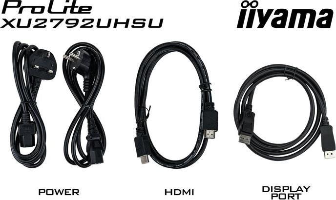 Produktbild iiyama ProLite XU2792UHSU-B1 LED-Bildschirm 68,6 cm (27 Zoll) 3840 x 2160 Pixel 4K Ultra HD Schwarz (3840 x 2160 Pixel, 27")
