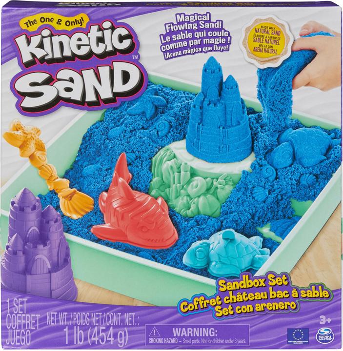 Actual product image Spin Master Kinetic Sand Sandbox Set Blue