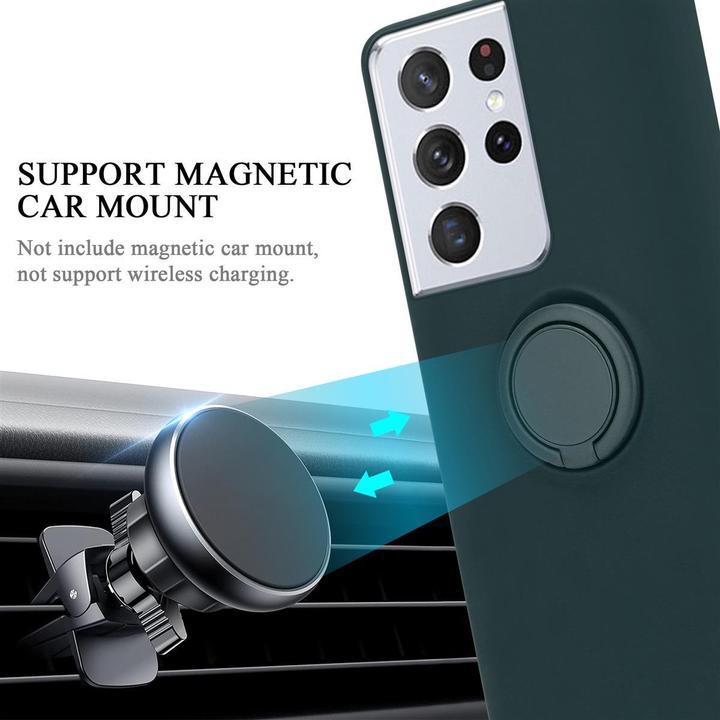 Image du produit Cadorabo TPU Liquid Ring Silicone Case Cover (Samsung Galaxy S21 Ultra)