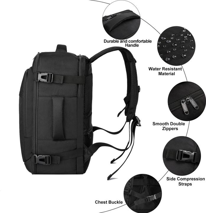 Actual product image Only-Bags.Store Hand luggage rucksack with separate one-inch computer compartment (20 l)