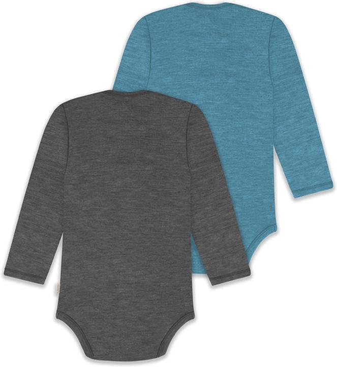 Produktbild Normani 2er Pack Baby Merino Body Langarm „Auckland" - 9381 (62)