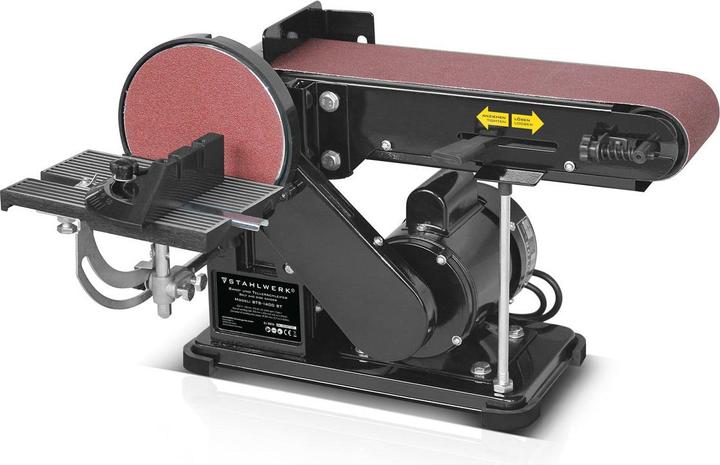 Produktbild Stahlwerk Band- und Tellerschleifer BTS-1400 ST Schleifgerät Schleifmaschine (Doppelschleifer, 375 W)