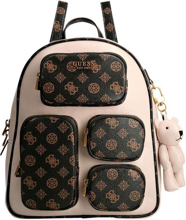 Actual product image Guess Utility, Synthetic Leather, Textile Backpack, Beige, For Women, 32 x