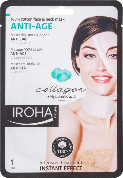 Actual product image Iroha Nature Nature - Cotton Face & Neck Mask Anti-Age (30 ml)