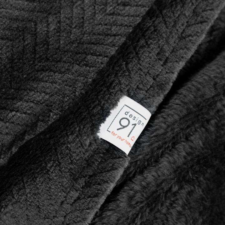 Actual product image Eurofirany DESIGN 91 CINDY5 Soft and gentle blanket with embossed Christmas tree pattern, 150 x 200 cm (150 x 200 cm)