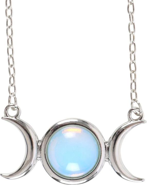 Produktbild Something Different Opalit DreifachMond Halskette & Karte (100% synthetisches Material)