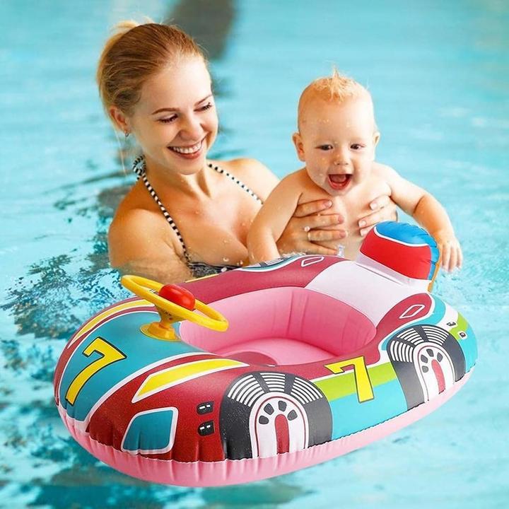 Actual product image Splash & Fun Inflatable Kid Car baby buoyancy aid, floating seat 60x45cm