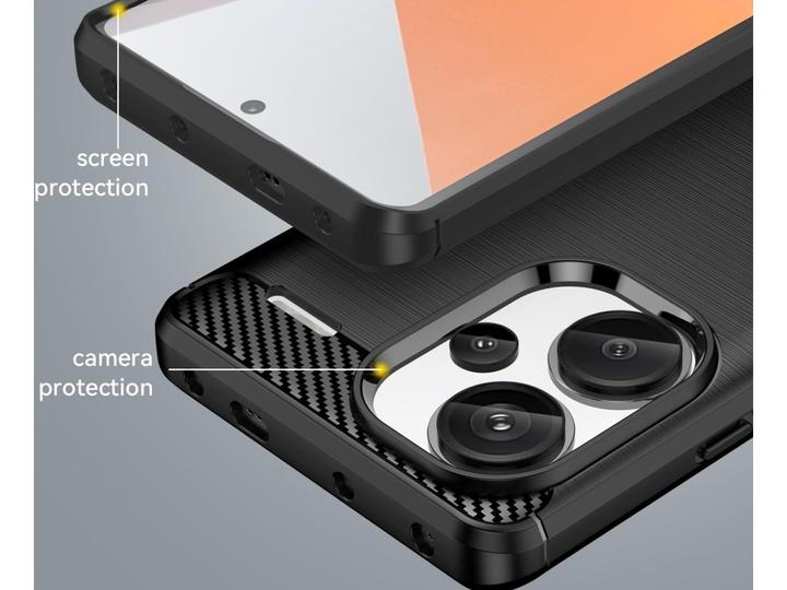 Immagine prodotto Screenguard Custodia morbida in carbonio spazzolato (Xiaomi Redmi Note 13 Pro+)