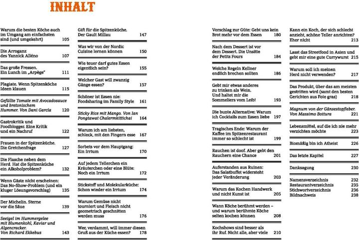 Valori nutrizionali e ingredienti Serviert (Tedesco, Roland Trettl, 2015)