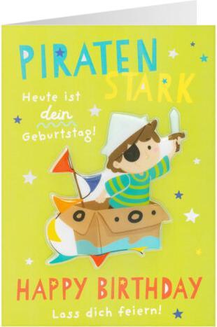 Image du produit Penta Geburtstagskarte Happy Birthday: Piratenstark (1 pcs)