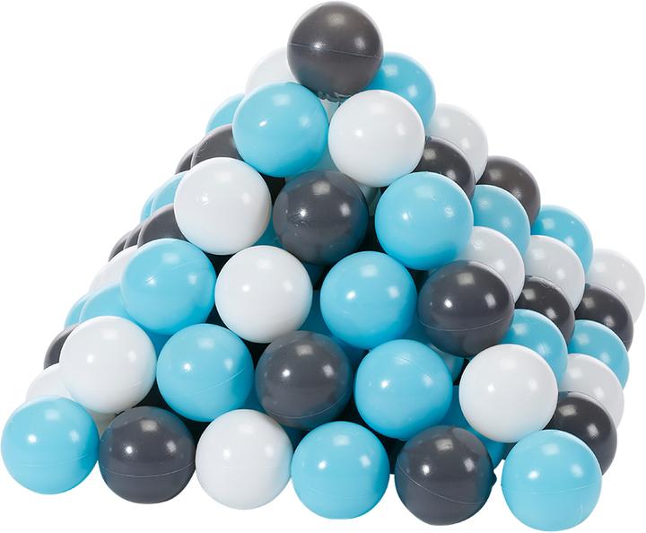 Knorrtoys Bälleset ca. Ø6 cm - 100 balls/creme/grey/lightblue