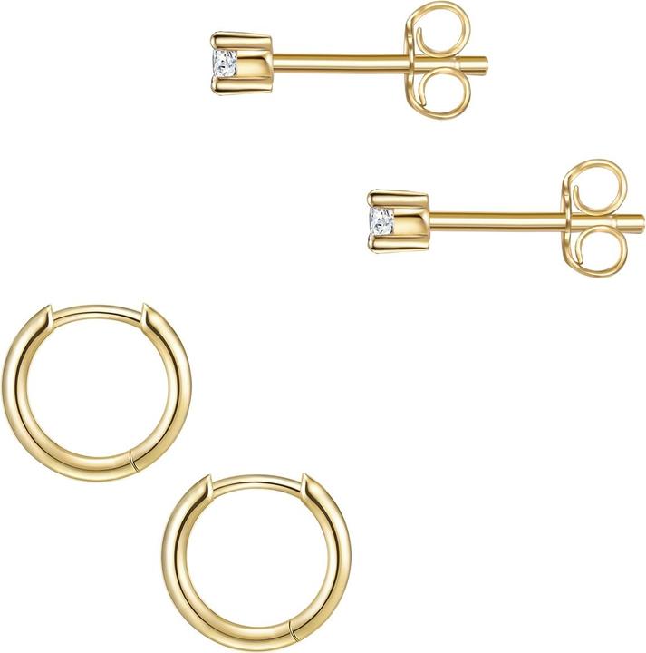Produktbild Lulu & Jane Damen Set (Ohrringe 2er) Messing - 35234 (Messing)