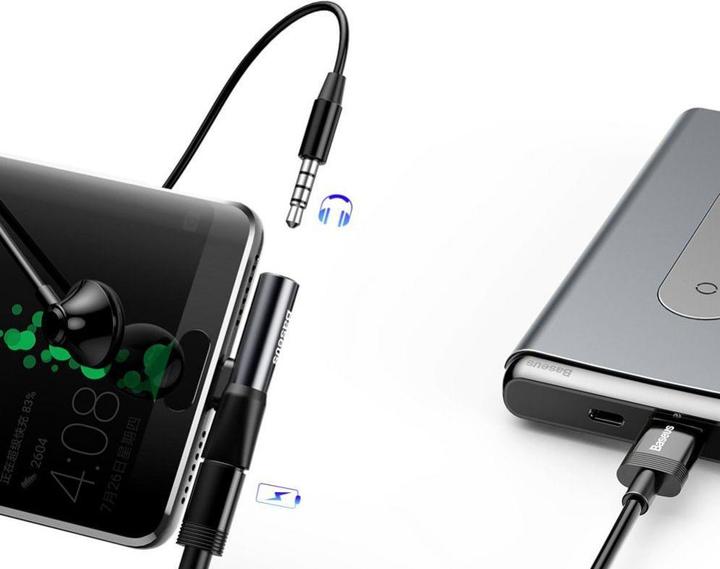 Image du produit Baseus Adaptateur 2in1 USB Type-C (USB Type C, Jack 3.5mm, USB Type C)
