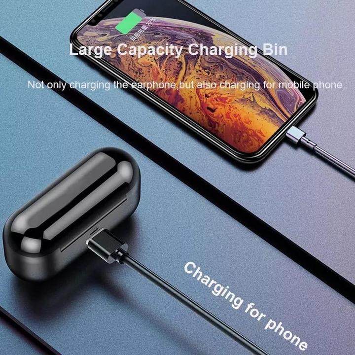 Produktbild PhoneLook Kabellose Bluetooth Kopfhörer TWS F9 inkl. Mikrofon, Touch Control und Lade Etui mit LED Anzeige (Kabellos)