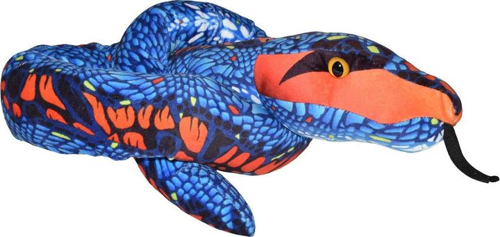 Produktbild Wild Republic Plüsch Schlange blau und orange 137 cm