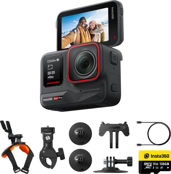 Insta360 Ace Pro Motorcycle Kit (24p, Bluetooth, Wi-Fi)