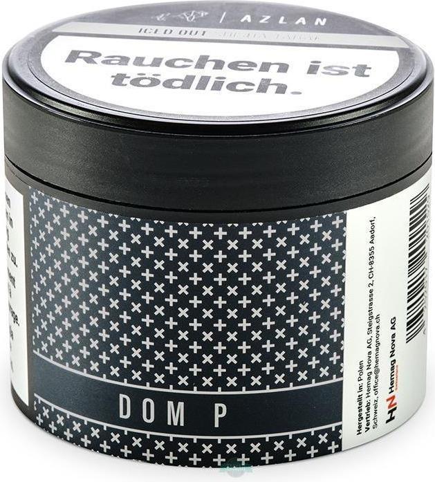 Image du produit Azlan Tabac à chicha Iced Out - Dom P 200g (Fraise, Menthe, Vanille, 200 g)
