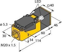 Image du produit Turck Sensor Inductive, block style Sr 35mm (Capteur)