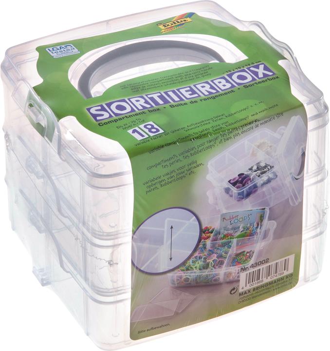 Produktbild Folia Sortierbox transparent, 15x15x12,5cm