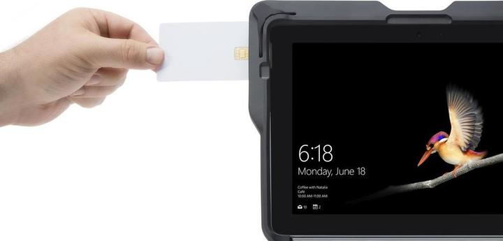 Actual product image Kensington Tablet Back Cover Black Belt Surface Go with Smart Card Reader (Surface)