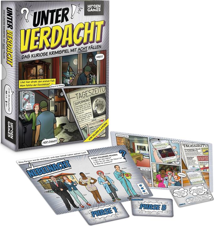 Produktbild Hidden Games Unter Verdacht: Von Killern und Katzen - Krimispiel (Deutsch)