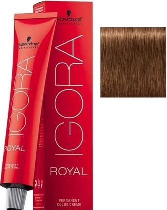 Produktbild Schwarzkopf Igora Royal 7-55 Mittelblond Gold Extra Haarfarbe 60ml