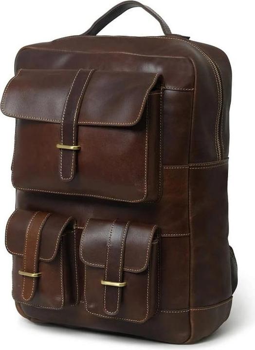 Only-Bags.Store Klassischer Lederrucksack