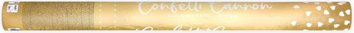 Produktbild Partydeco Konfettikanone - 60cm - Gold Herzen