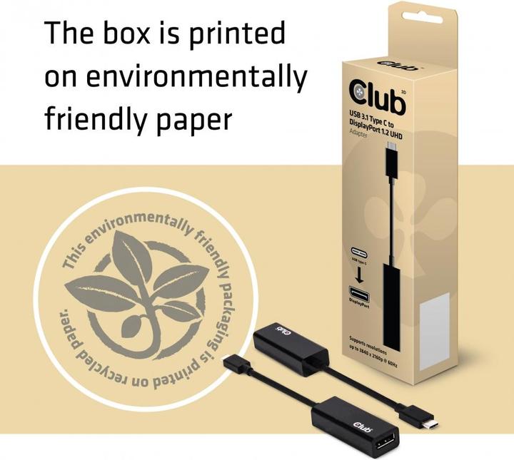 Immagine prodotto Club 3D USB-C a (DP, 10 cm)