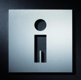 Produktbild Phos Hinweisschilder - Garderobe Herrren