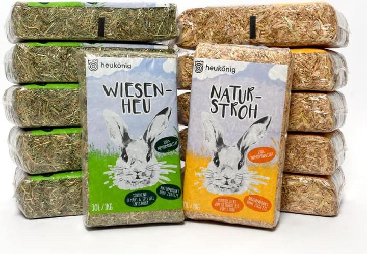 heukönig.de Kombi-Paket Heu & Stroh (12 kg, Straw)