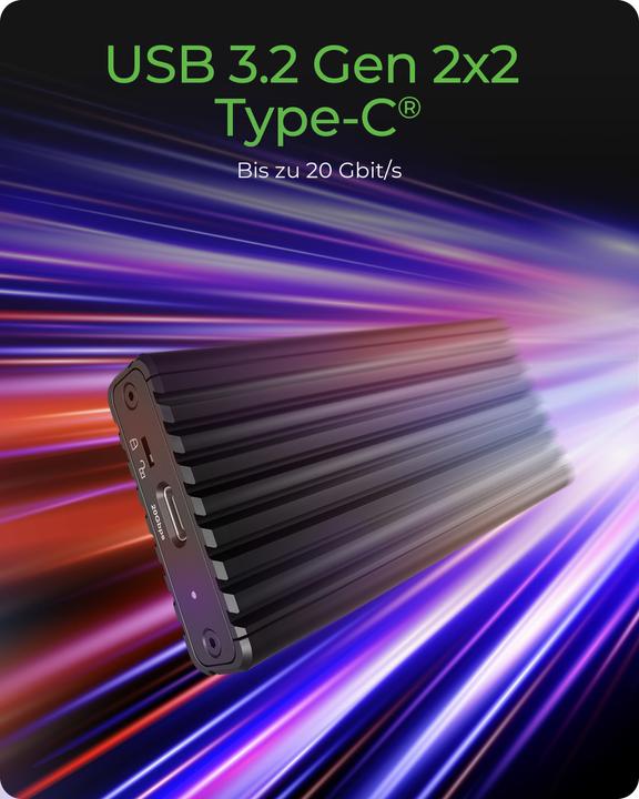 Actual product image Icy Box Externes Gehäuse IB-1917M-C32a M.2 (M.2 2260, M.2 2242, M.2 2280, M.2 2230)