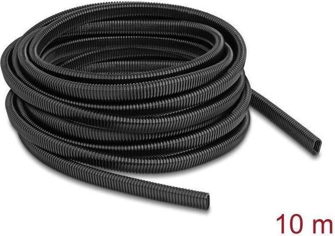 Image du produit Delock Gaine de protection de câble en plastique de forme ovale flexible 13,6 x 6,3 mm (Gaines pour câbles, 1000 cm)