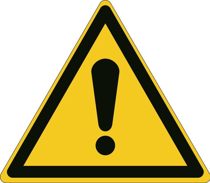 Actual product image Brady ISO safety sign - General warning sign
