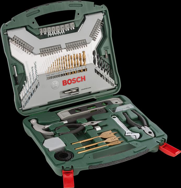 Produktbild Bosch Zubehör X-Line-Titanium Bohrer- und Schrauber-Set, 103-teilig (1 mm, 1.5 mm, 2 mm, 2.5 mm, 3 mm, 3.5 mm, 4 mm, 4.5 mm, 5 mm, 5.5 mm, 6 mm, 6.5 mm, 7 mm, 8 mm, 10 mm)