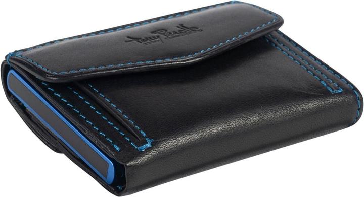 Black with blue aluminium housing
