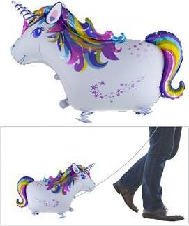 Produktbild Funny Fashion XL Einhorn farbig Air Walker Ballon