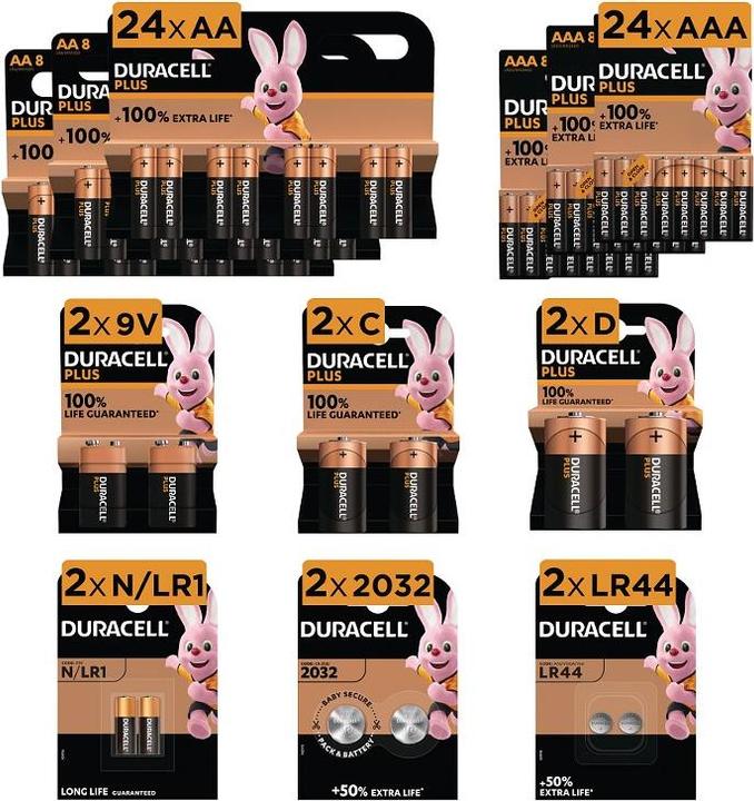 Produktbild Duracell Mega Family 60 Batteries Pack