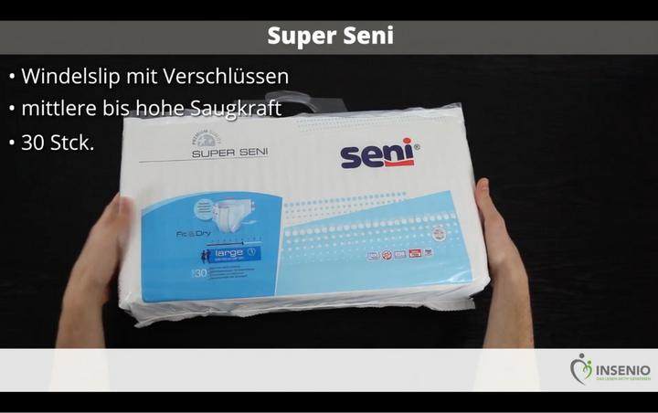 Actual product image Seni Windelhosen M atmungsaktiv Hüftumfang 75-110cm 6 Tropfen (30 x, M)