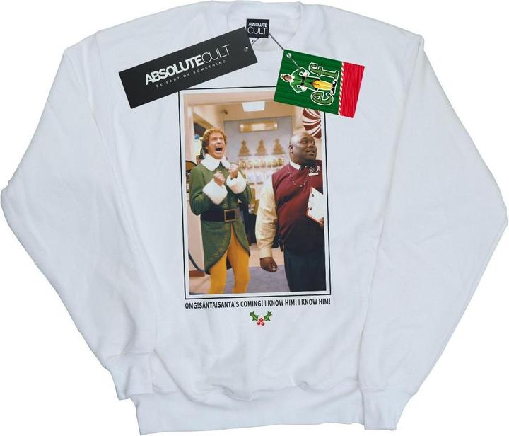 Elf OMG Santa Photo Sweatshirt